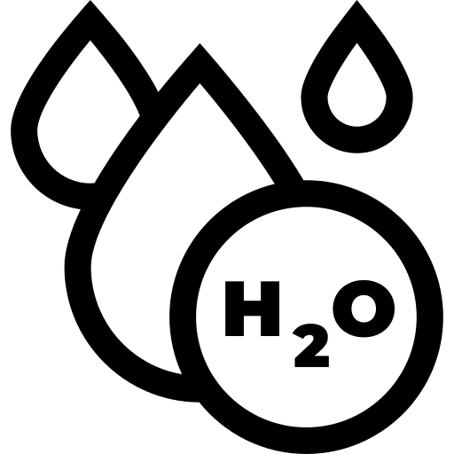 H2o h2o education water icon