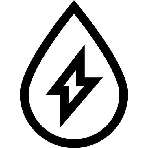 Hydro power eco energy water energy sustainability icon