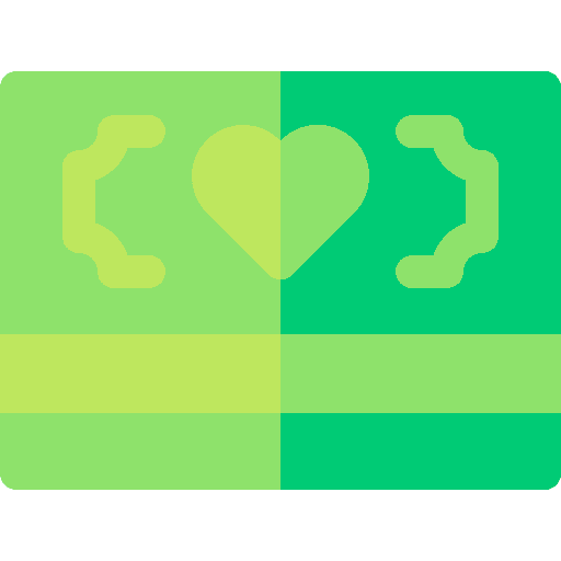 Money business and finance donation heart icon