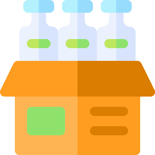 Water delivery water package icon
