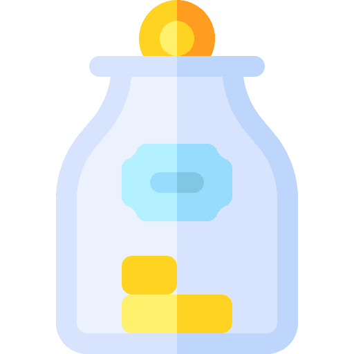 Donate currency bank savings icon