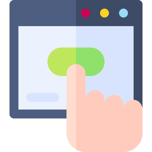 Donation browser finger donation icon