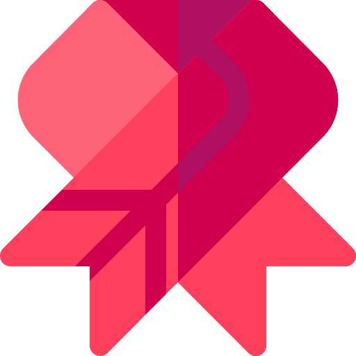 Ribbon support research awareness day icon