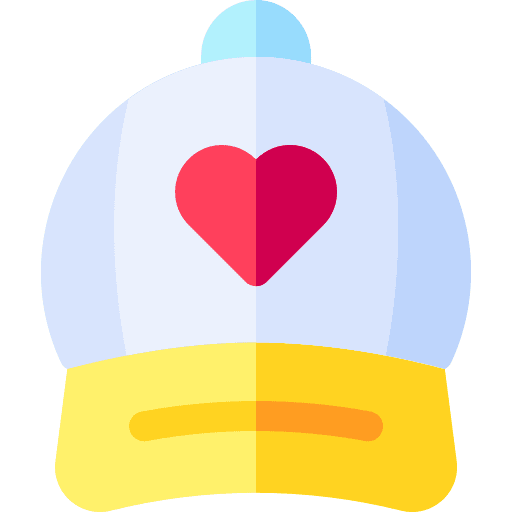 Cap cap clothing heart icon