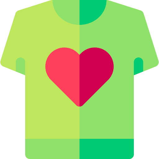 Tshirt volunteering volunteer heart icon