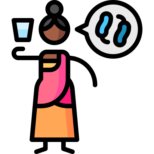 Cholera woman black hair cholera icon Cholera woman black hair cholera icon