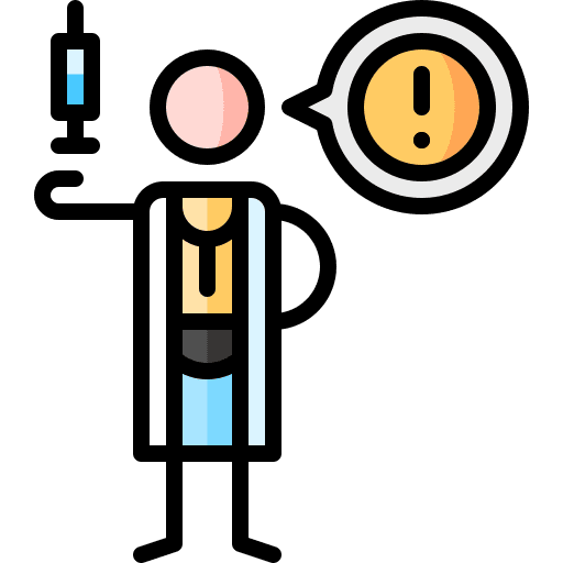 Side effect medical vaccination vaccines icon Side effect medical vaccination vaccines icon