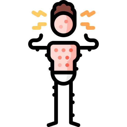 Smallpox pox virus rash icon Smallpox pox virus rash icon