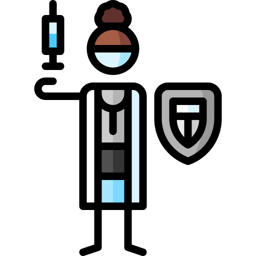 Shield doctor epidemic prevention people icon Shield doctor epidemic prevention people icon