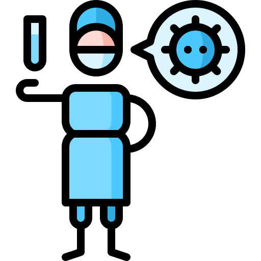 Virus virus woman check icon Virus virus woman check icon