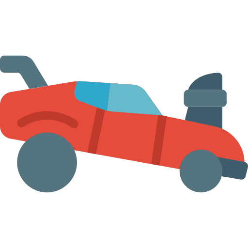 Drag racing automobile transportation car icon
