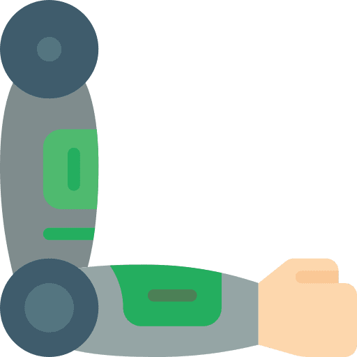 Robotic arm technology bionic arm cyber punk icon