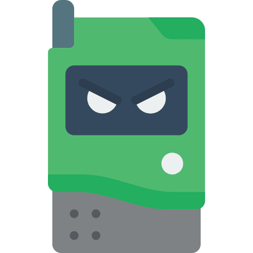 Device electronics cyber attack hacker icon