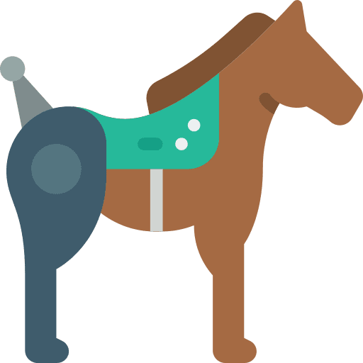 Horse animals robot cyber icon