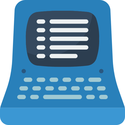 Laptop computer screen monitor icon
