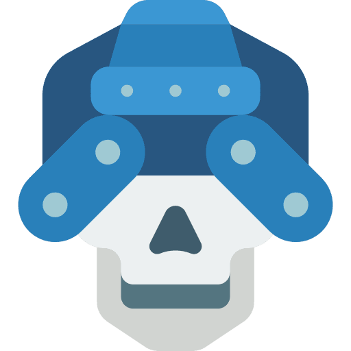 Skull electronics skull automaton icon
