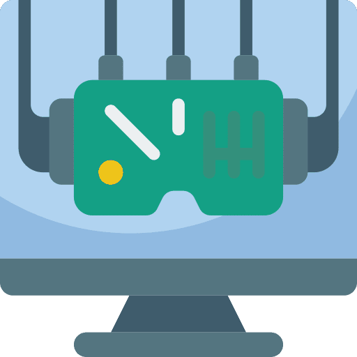 Ar headset computer desktop computer mask icon
