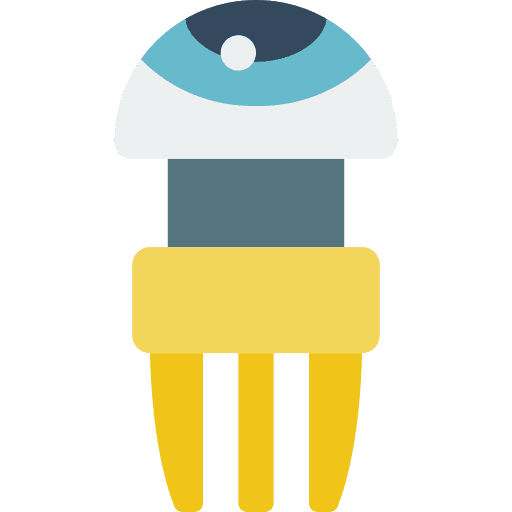 Cyber eye cyberpunk electronics technology icon