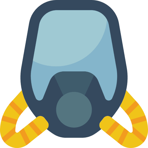 Gas mask safety protection gas mask icon