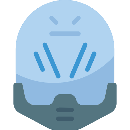 Helmet electronics protection equipment icon