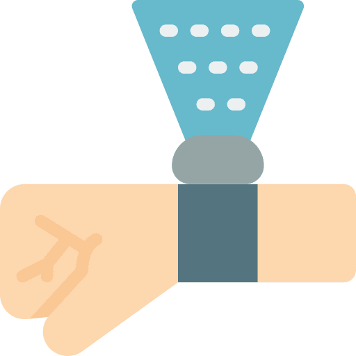 Hologram digital projector technology icon