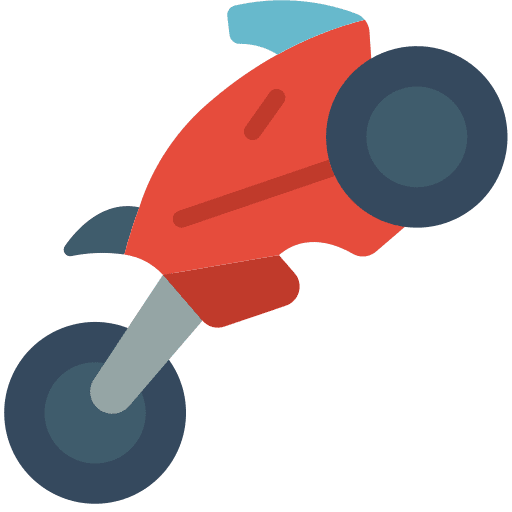 Motorbike transportation bikes flying icon