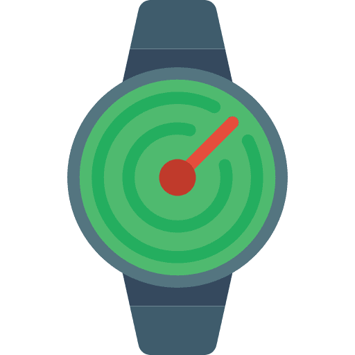 Radar watch sonar location icon