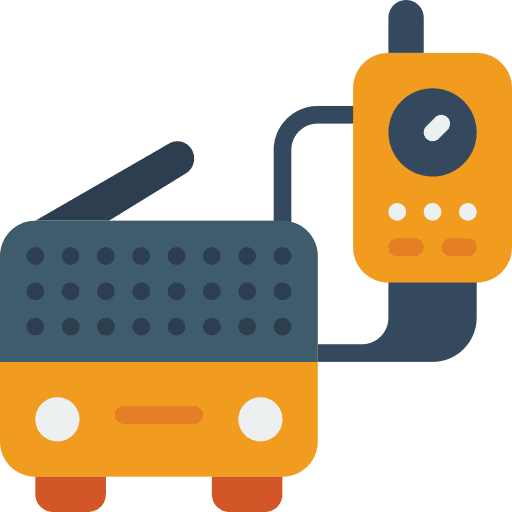 Radio walkie talkie diode connector icon