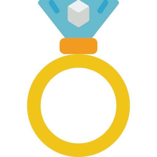 Ring digital technology hologram icon