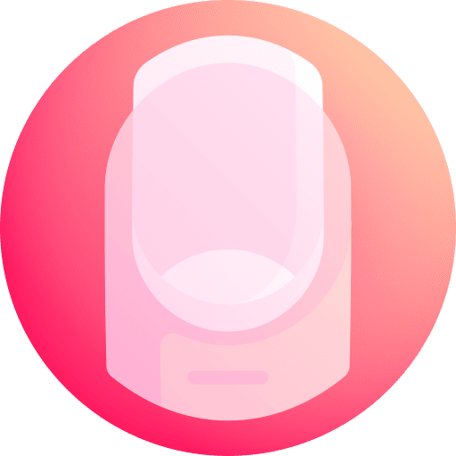 Nail healthcare and medical manicure nail icon