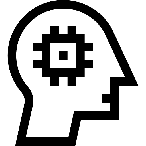 Chip chip automation artificial intelligence icon