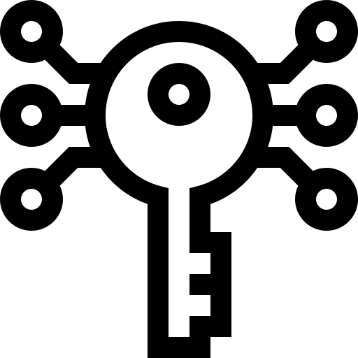 Digital key digital key network electronics icon