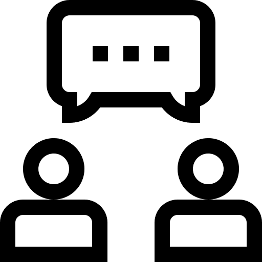 Discussion user debate talk icon