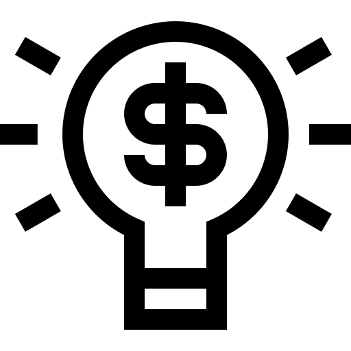 Idea idea business and finance dollar icon