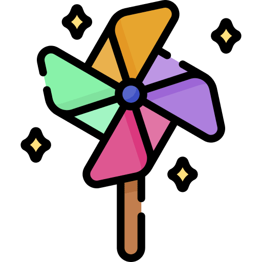 Pinwheel childhood children child icon