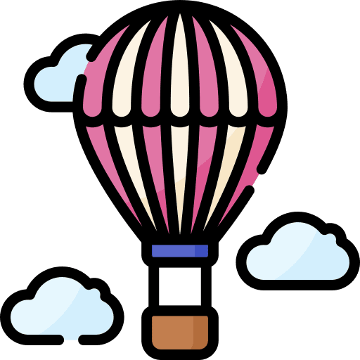 Hot air balloon transportation transport flight icon Hot air balloon transportation transport flight icon