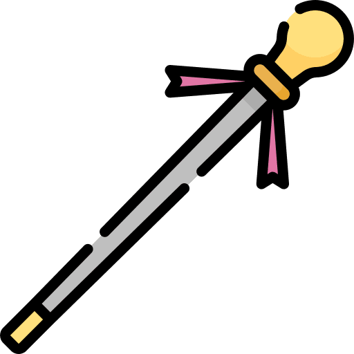 Stick cultures acrobatic baton icon Stick cultures acrobatic baton icon