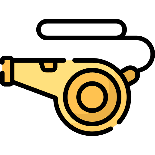 Whistle attention coach referee icon Whistle attention coach referee icon