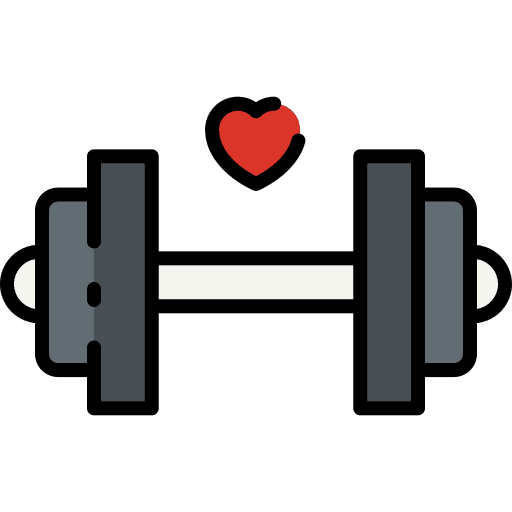 Dumbbells sport exercise gym icon