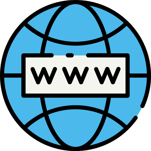 Internet multimedia web link domain icon