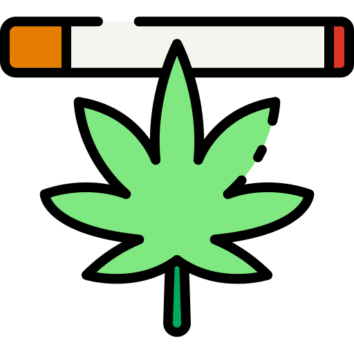 Weed joint healthcare and medical unhealthy icon