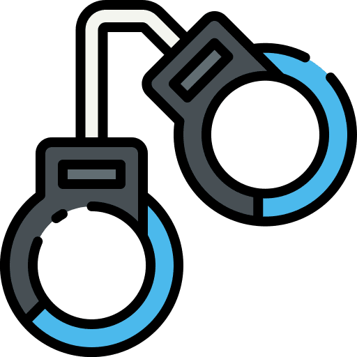Handcuffs police handcuffs jail security icon Handcuffs police handcuffs jail security icon