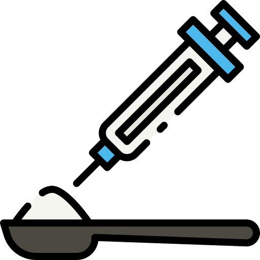 Heroin syringe drugs healthcare and medical icon Heroin syringe drugs healthcare and medical icon