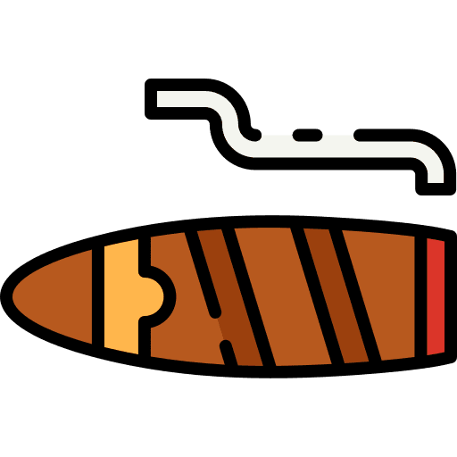 Cigar unhealthy smoking tobacco icon Cigar unhealthy smoking tobacco icon