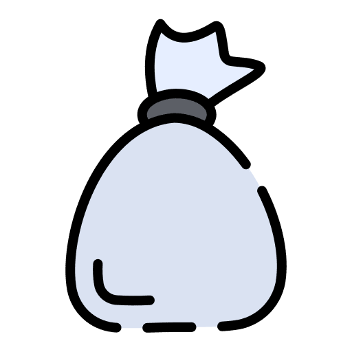 Garbage bag clean plastic bag garbage bag icon