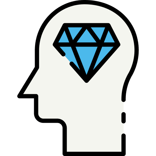 Perfectionist thinking psychology brain icon Perfectionist thinking psychology brain icon
