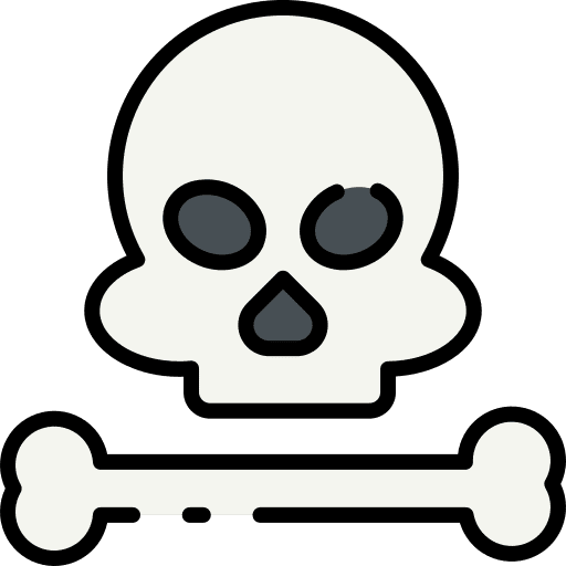 Skull terror skull fear icon Skull terror skull fear icon
