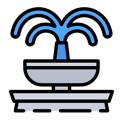 Fountain buildings garden fountain icon Fountain buildings garden fountain icon