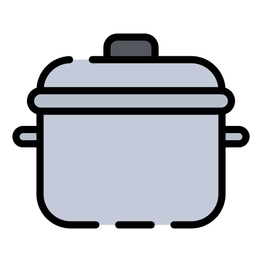 Pot boiling jack pot kitchenware icon Pot boiling jack pot kitchenware icon