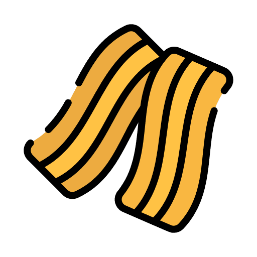 Bacon food and restaurant meat grilled icon Bacon food and restaurant meat grilled icon